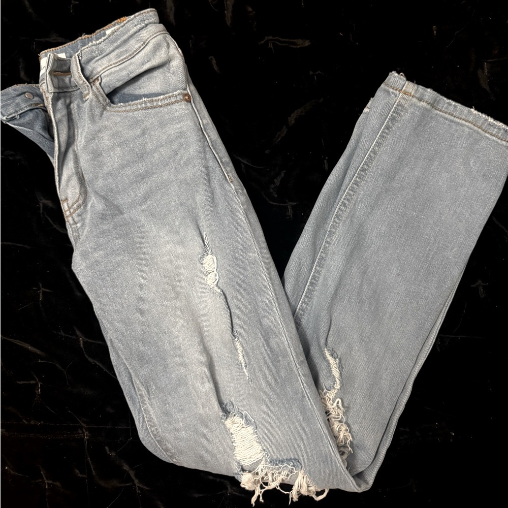 KanCan Light Blue Distressed Skinny Jeans